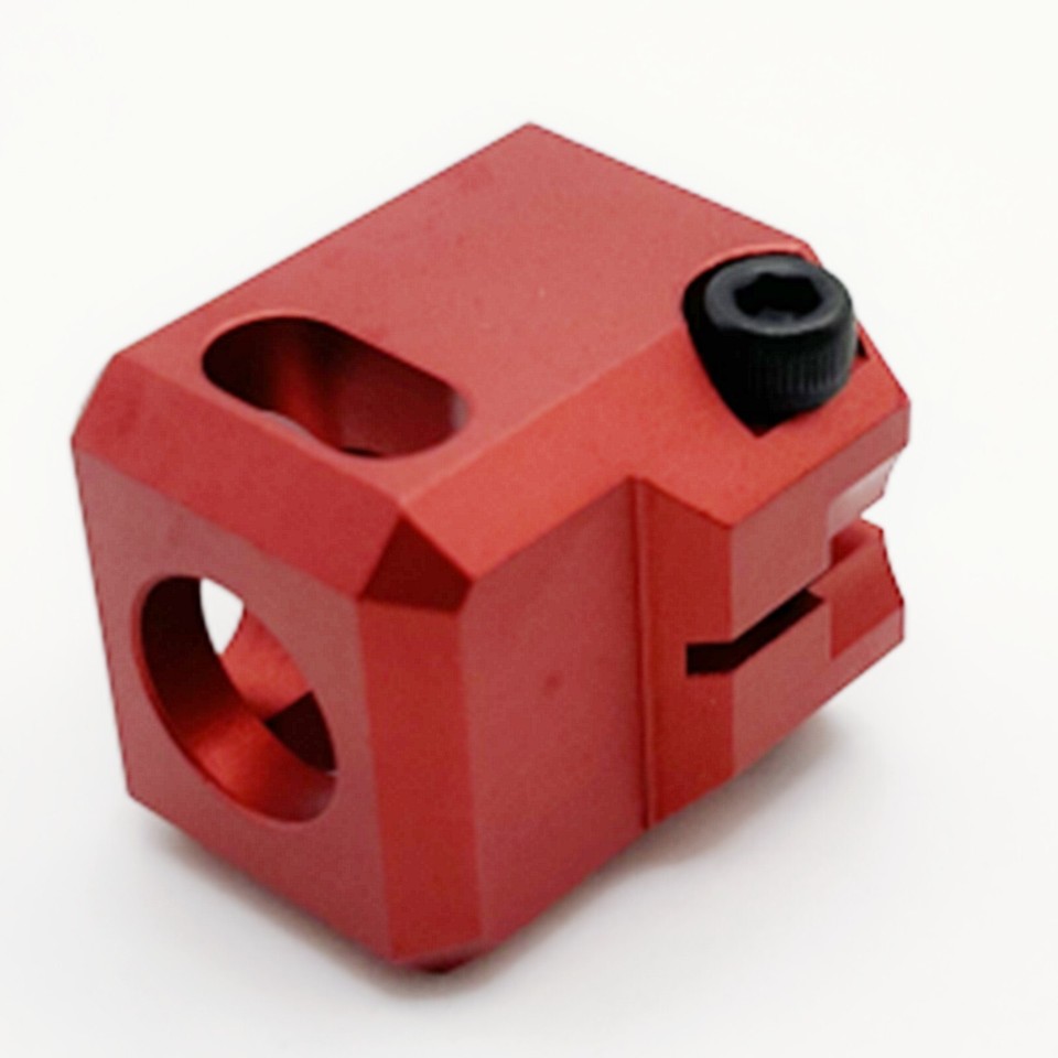 1/2x28 TPI 9mm Muzzle Brake Compensator Clamp Aluminum For Glock CC On ...