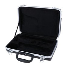 Durable Clarinet Hard Case Box with Comfortable Handle Lock DIY Accs Black