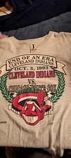 Cleveland Indians Vintage Tshirt.XL. 1993 End Of An Era