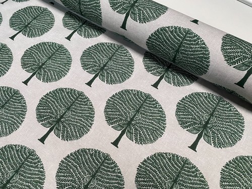 Mulberry Tree 100% Cotton Fabric Natural Home Decor Curtains Material 55" Wide - Picture 3 of 26