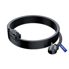4 Ft Extension Cord 1 Outlet Flat Wire 3-Prong 45 Angled Plug Black