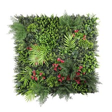 40x40" Artificial Plants Mats 3D Mixed Greenery Boxwood Wall Hedge Decor Panel