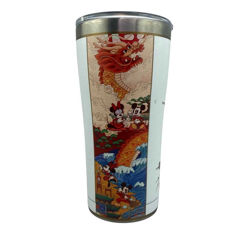 Copo Disney Ano do Rato Ano Novo Lunar Mickey Tervis 20 Oz SS NOVO LE  - Imagem 4 de 4