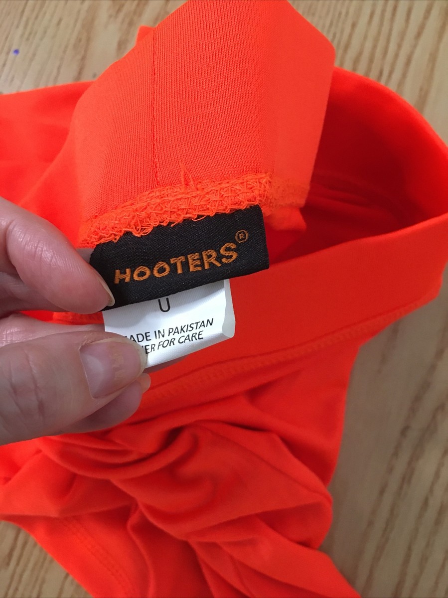 New Hooters Girl Super Sexy Authentic Orange Uniform Shorts