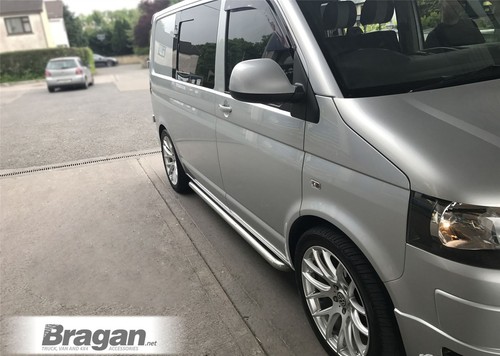 Side bars Curved For Ford Custom SWB 2018-2023 Van Stainless Steel Accessories - Picture 5 of 9