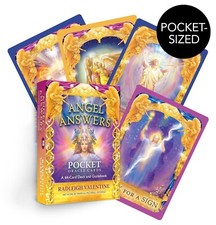 Mazo de oráculo Angel Answers tamaño de bolsillo: 44 cartas y guía de oráculo, oráculo/tarot