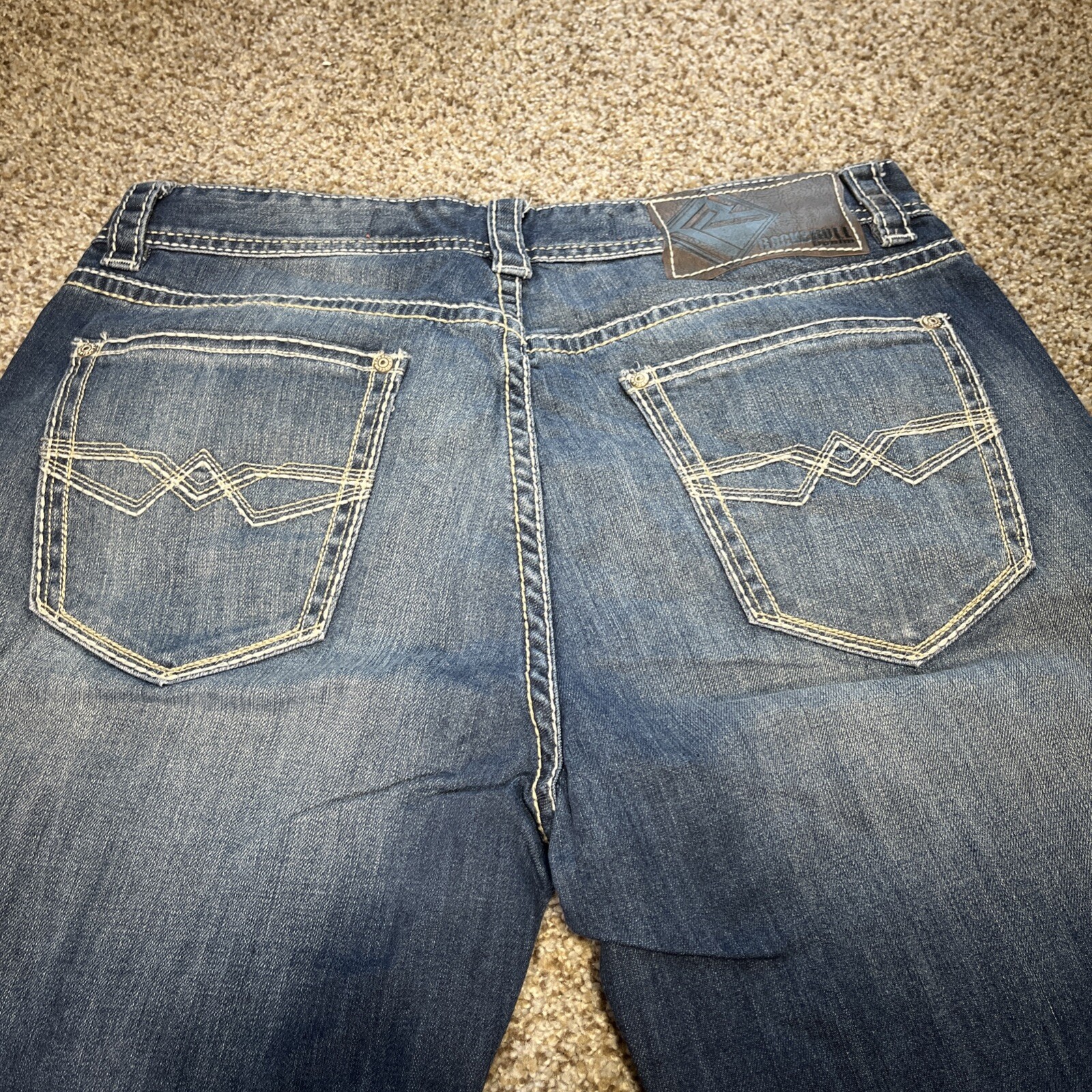 Rock & Roll Denim Jeans Double Barrel Straight Relaxed Straight Leg 32 X 31.5 - View 13