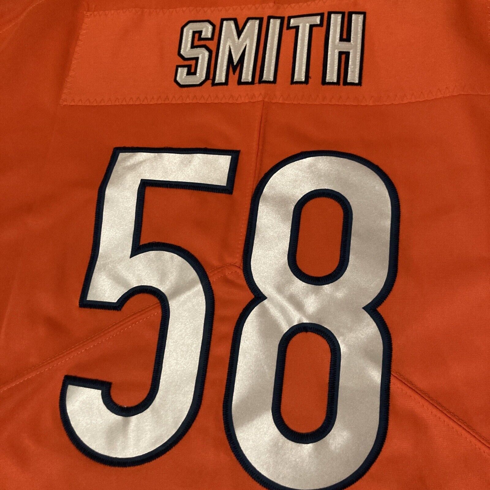 Nike Chicago Bears No58 Roquan Smith Orange Women's Stitched NFL Limited Rush Jersey