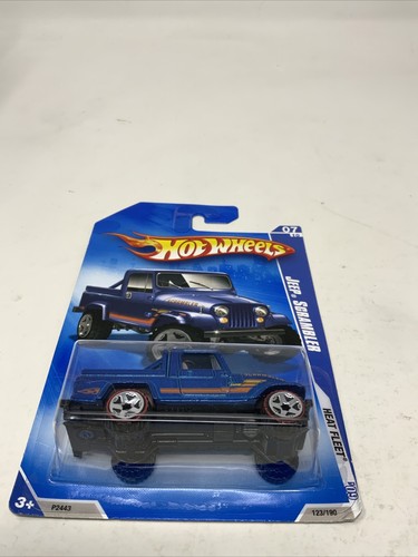 Hot Wheels 09'Jeep Scrambler Heat Fleet Blue Red Lines - Picture 3 of 9
