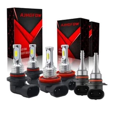 For Dodge RAM 1500 2500 3500 4500 2013 2014 2015 LED Headlight & Fog Light Bulbs