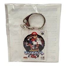 Vintage Mario Kart 64 Official Nintendo Cartridge Box Art Keychain Made in Japan