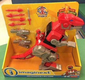 imaginext red ranger t rex zord