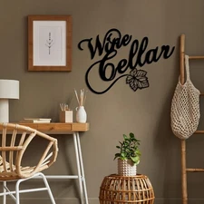 Wine Cellar Metal Wall Art, Family Tree Wall Decor, Large Wall Art,