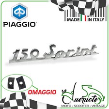 TARGHETTA POSTERIORE TELAIO SCRITTA FREGIO PER VESPA 150 SPRINT 1968-1974 VLB1T