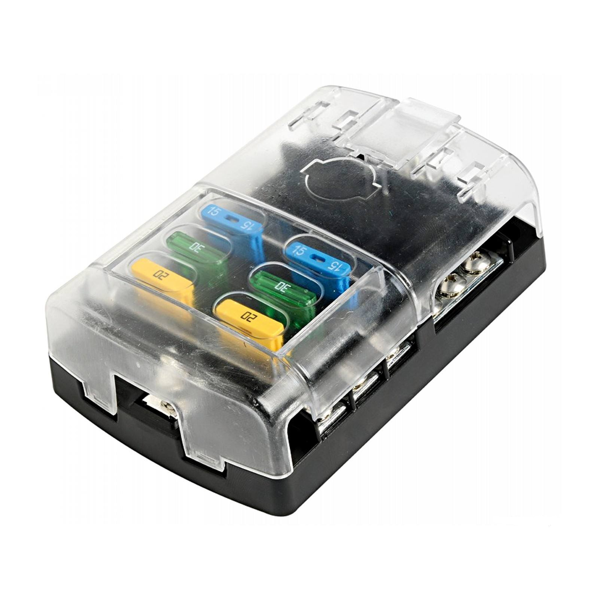 Scatola Dei Fusibili Con Bus Negativo, Blocco Portafusibili Un 6 Vie Indicatore LED Per Auto Da Barca 12 V Camion 87937729