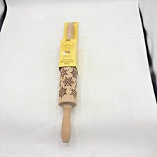 Mrs Anderson's Baking European Beechwood Snowflake Rolling Pin Pie Cookies