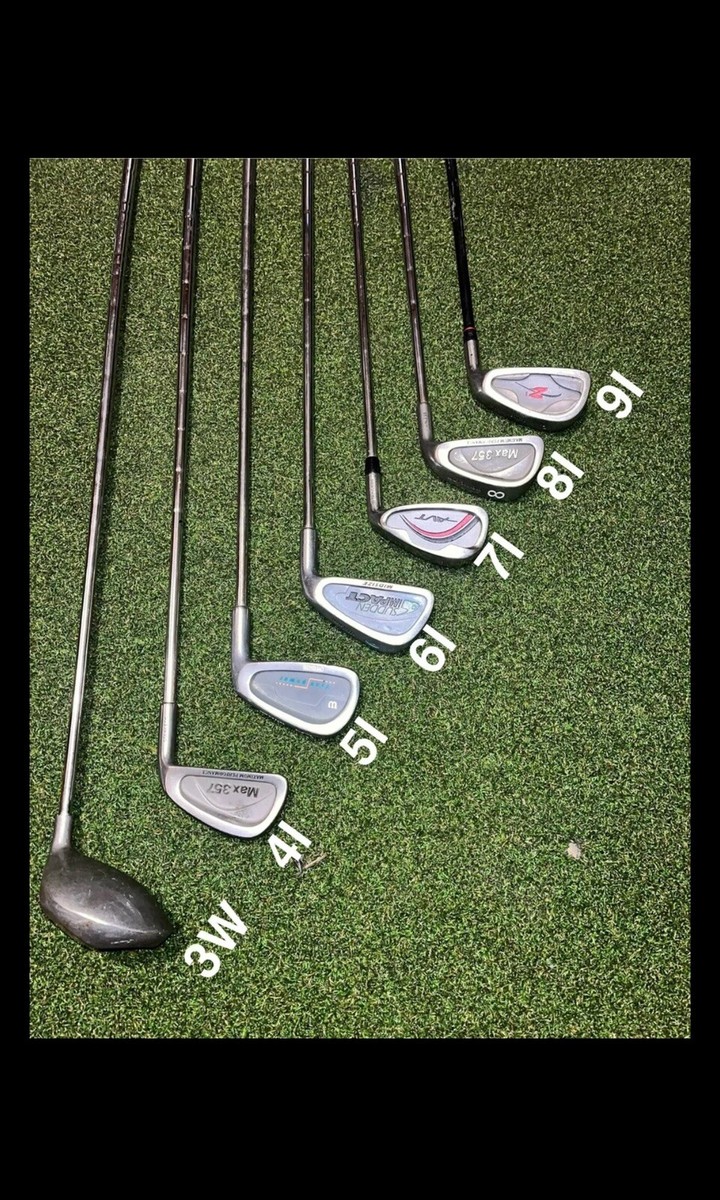 Golf Club Iron Set 4l-9l And 3 Wood Wilson Dunlop USA Tour AVT Max
