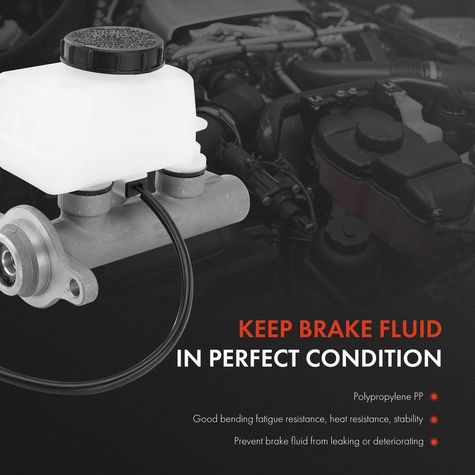 Cilindro mestre de freio com reservatório para Hyundai Elantra 92-95 Scoupe Mitsubishi - Imagem 3 de 4