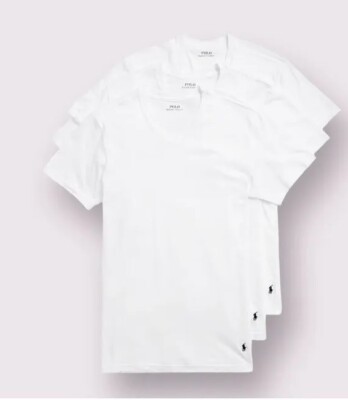 Polo Ralph Lauren 5-Pack Men's Classic Fit Cotton V-Neck T-Shirts