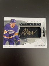 2020-21 the cup Arthur Kaliyev Scripted Swatches Rookie Card /35!!