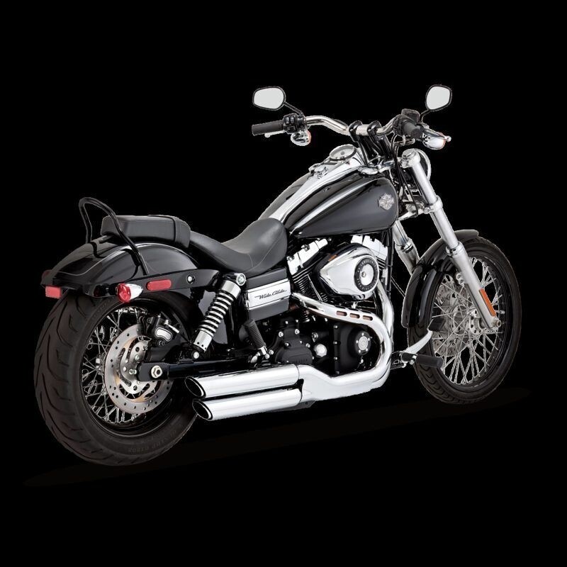 Vance & Hines Twin Slash Slip-On Exhausts Chr Harley FXDWG