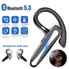 Bluetooth 5.3 Wireless Earpiece Headset Driving Trucker Earbuds Noise Cancelling