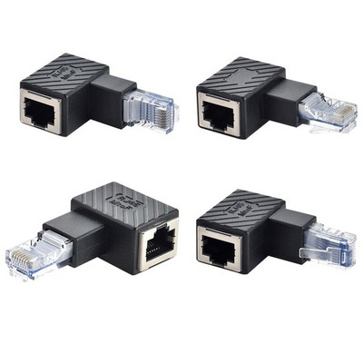 90 Grad rechtwinkliger RJ45-Stecker auf Buchse, LAN-Ethernet-Netzwerkverlängeru