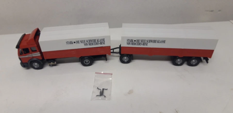 1/43 Camion Mercedes Benz 1735 con rimorchio - NZG - Immagine 2 di 4