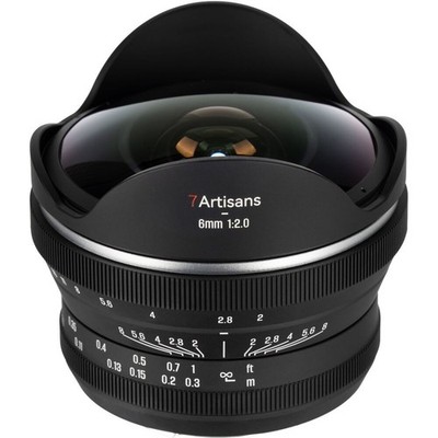 7Artisans 6mm F2.8 Diagonal Fisheye Lens for Nikon Z APS-C 220° Angle of View