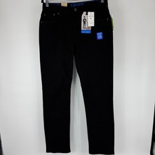 Levis 502 Regular Taper Black Jeans Mens 29x31 Boys 18 Reg Strong Performance