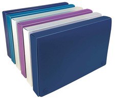 Better Office Products 5 x 8 Inch Index Card Case 6 Pack, Semi-rigid Plastic,...