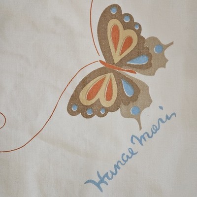 Vtg. Full Sheet Set 4 Pc. Matrix Butterfly Motif Cottagecore whimsical fairycore