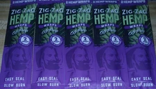 ZIG ZAG Natural Organic Wrap OG PURP (5 Pouches of 2 each)