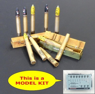 Plus Model 1/35 8.8cm Pzgr.Patr.43 Ammo Shells Boxes for KwK.43 Tiger II DP3060