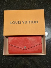 Louis Vuitton Womens Red Sarah EPI Leather Long Wallet New Box Purse Card Holder