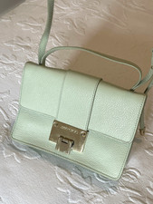 JIMMY CHOO Rebel Mint Green Leather Shoulder Cross Body Bag