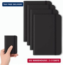 4 Pack Pocket Notebook Small Notebook, 3" x 4.4" Journal Notebook Hardcover with