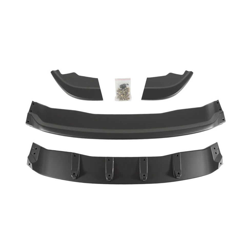 Divisor labial para Dodge Durango GT R/T SRT 2018-2020 V1 preto fosco parachoque dianteiro - Imagem 3 de 4