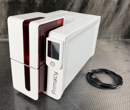 Evolis PM1H0000RS ID Card Laser Printer LIGHTLY USED *No Power Supply* ShipsFast