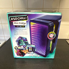 SO CHILL INFINITY 4L Black Tabletop Mini Fridge with LED Lighting