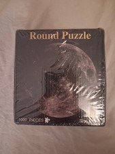The Moon 1000 Piece Round Jigsaw Puzzle 26.5 in Circular Sealed