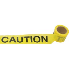 Ky-Ko 200 Ft. x 3 In. Yellow & Black Caution Tape CAR-200 Hy-Ko CAR-200