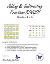 Adding  Subtracting Fractions Bingo 