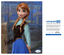 KRISTEN BELL SIGNED FROZEN 8X10 PHOTO W/PROOF # 1  ACOA AUTHENTICATED