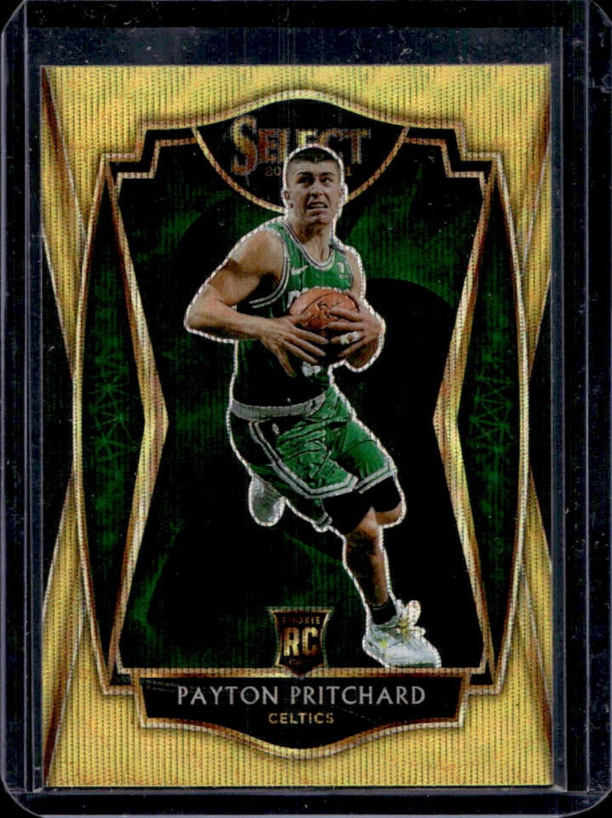 2020-21 Select Payton Pritchard RC Gold Wave Prizms Premier Level #196 Celtics
