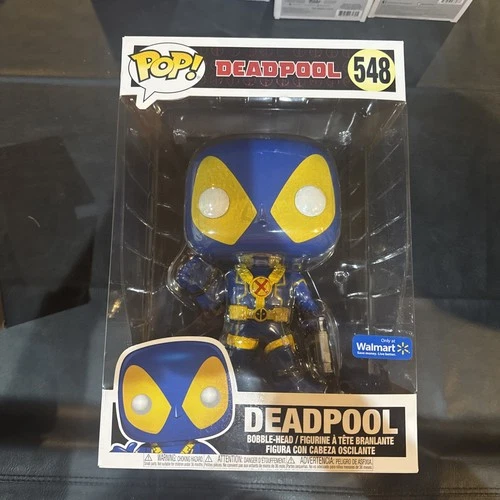 Funko Pop! Vinyl Jumbo 10 in: Marvel - Deadpool (Blue) (Yellow) (10 inch) -...