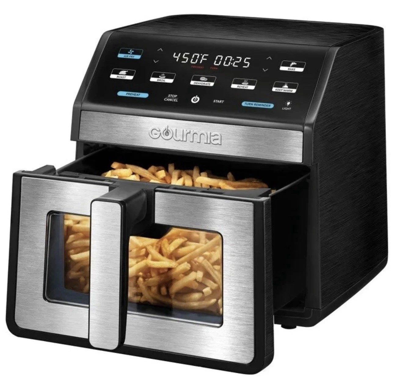 Gourmia 8-Quart Digital Air Fryer with Window & Light (NEW - OPEN BOX)
Opens in a new window or tab