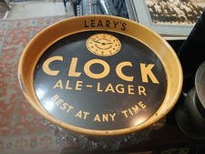 Vtg WATERBURY CT. CLOCK ALE BEER TRAY, HARD TO FIND!