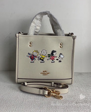 Coach Classic Snoopy CE850 White Cartoon Handbag/Crossbody Bag 22*21*12cm