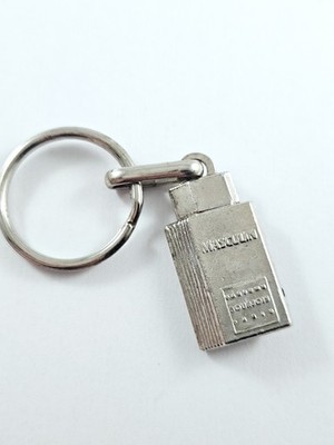 SCHLÜSSELANHÄNGER - Parfum BOURJOIS - MÄNNLICH - 3D Metall Vintage 80er Jahre -